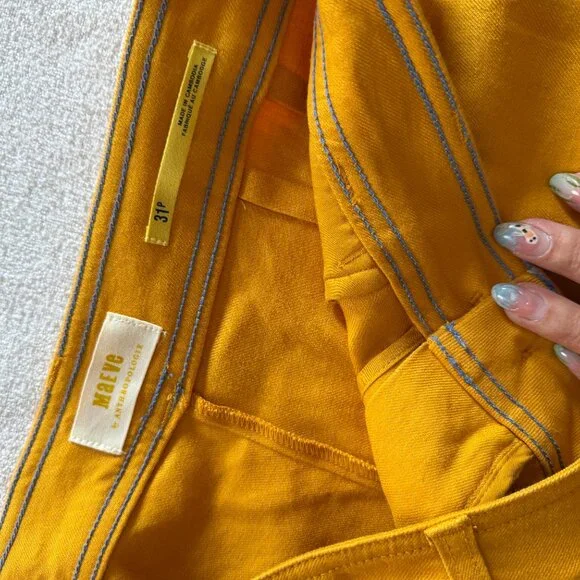 The Ettie High-Rise Crop Wide-Leg Pants by Maeve: Linen Edition - Picture 5 of 6